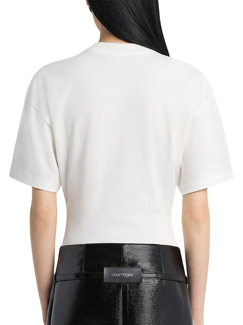 Courreges Women Cotton T-Shirt With Print COURREGES