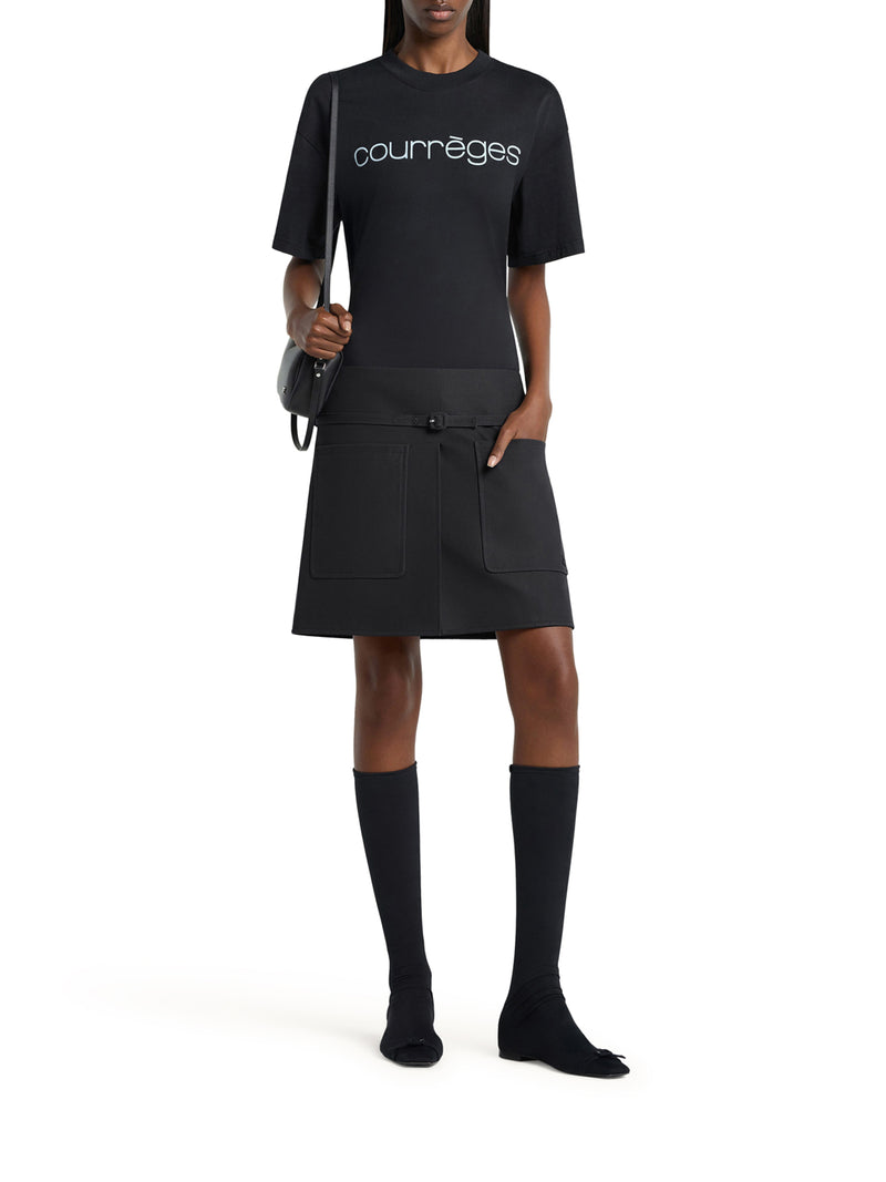 Courreges Women Cotton T-Shirt With Print COURREGES