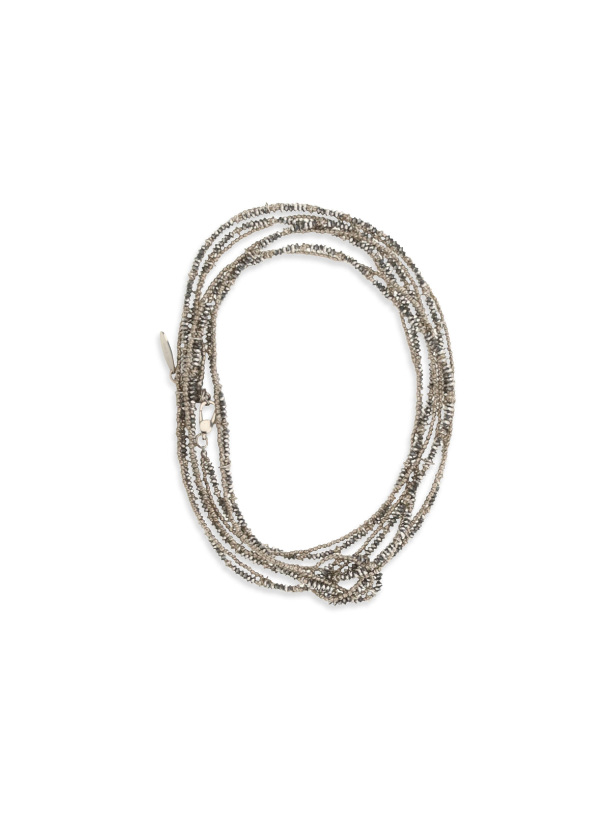 Brunello Cucinelli Women Hematite And Sterling Silver 925 Wrap Bracelet BRUNELLO CUCINELLI