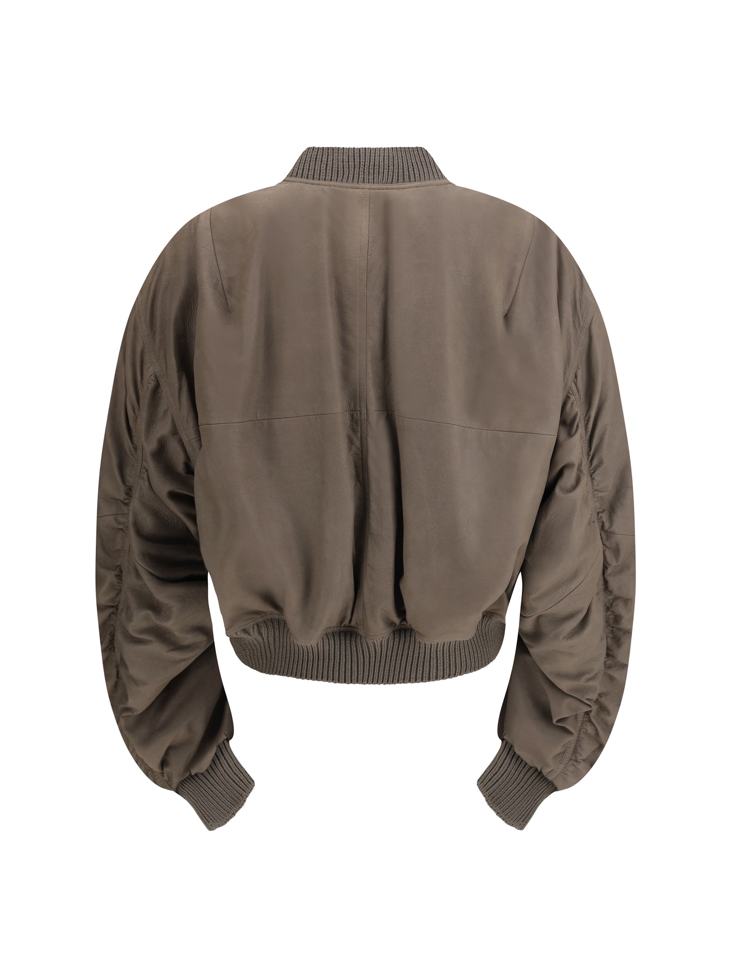 Rick Owens Men Secchia Flight Bomber In Lambskin Leather With Padding RICK OWENS