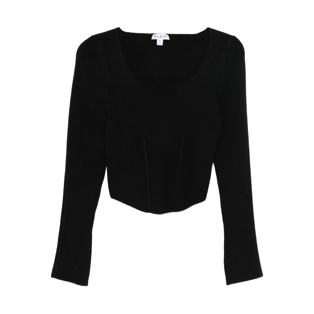 Alaïa Black Tops Women ALAIA