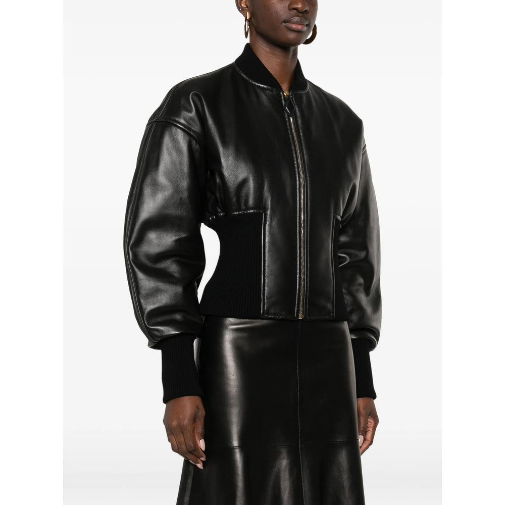 Alaïa Black Jackets - Leather Jackets Women ALAIA
