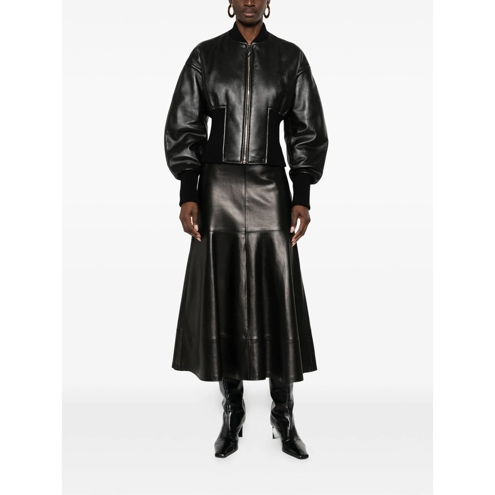 Alaïa Black Jackets - Leather Jackets Women ALAIA
