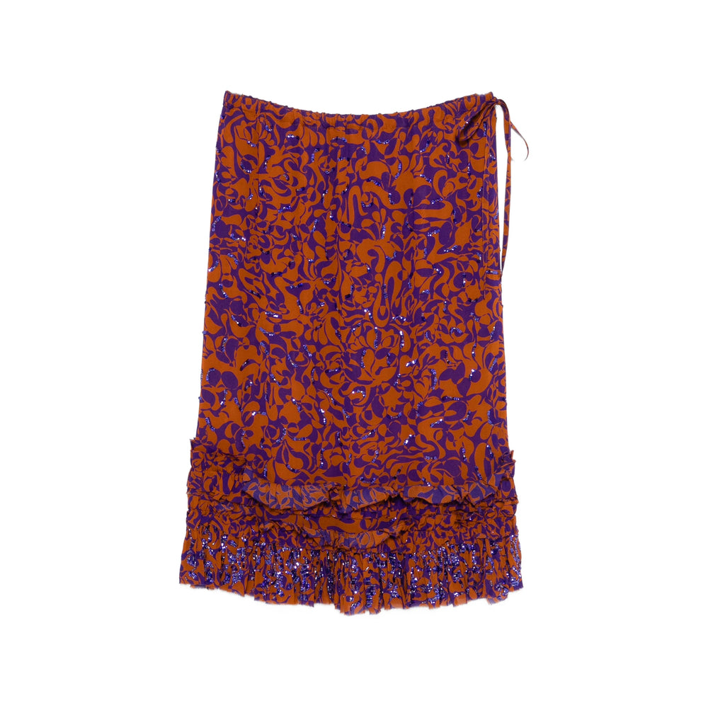 Dries Van Noten Brown Skirts - Straight Skirts Women DRIES VAN NOTEN
