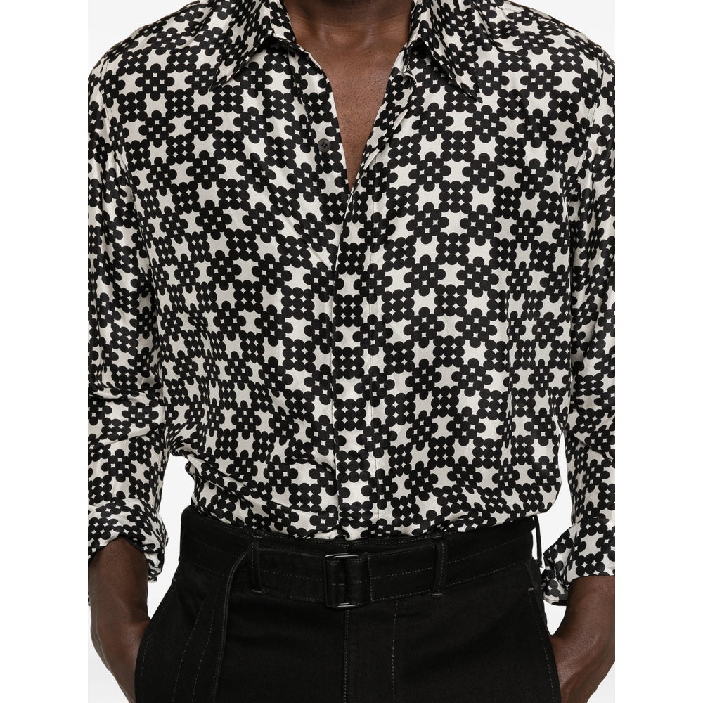 Dries Van Noten Black Shirts Men DRIES VAN NOTEN