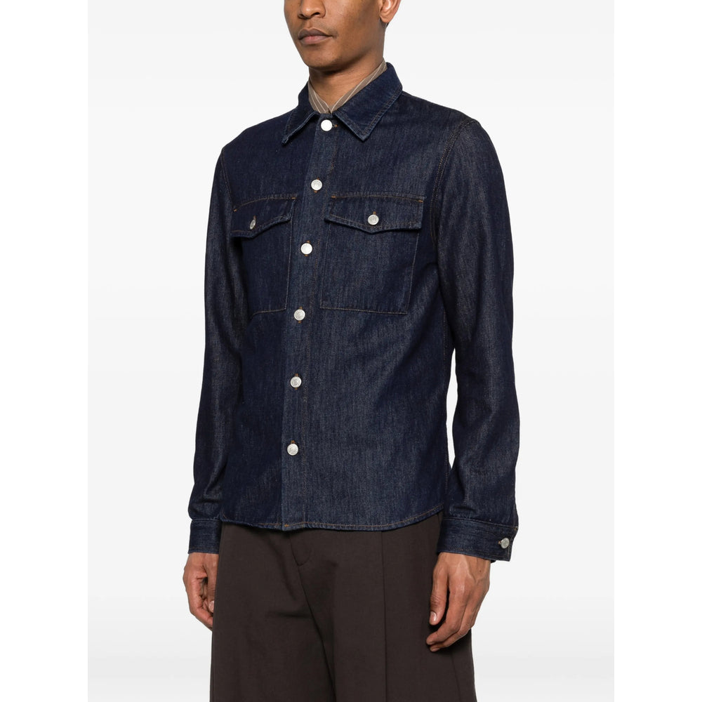 Dries Van Noten Blue Shirts Men DRIES VAN NOTEN