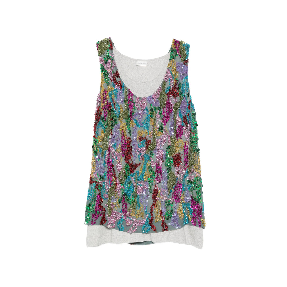 Dries Van Noten Grey T-Shirts & Vests - Vests & Tanks Men DRIES VAN NOTEN