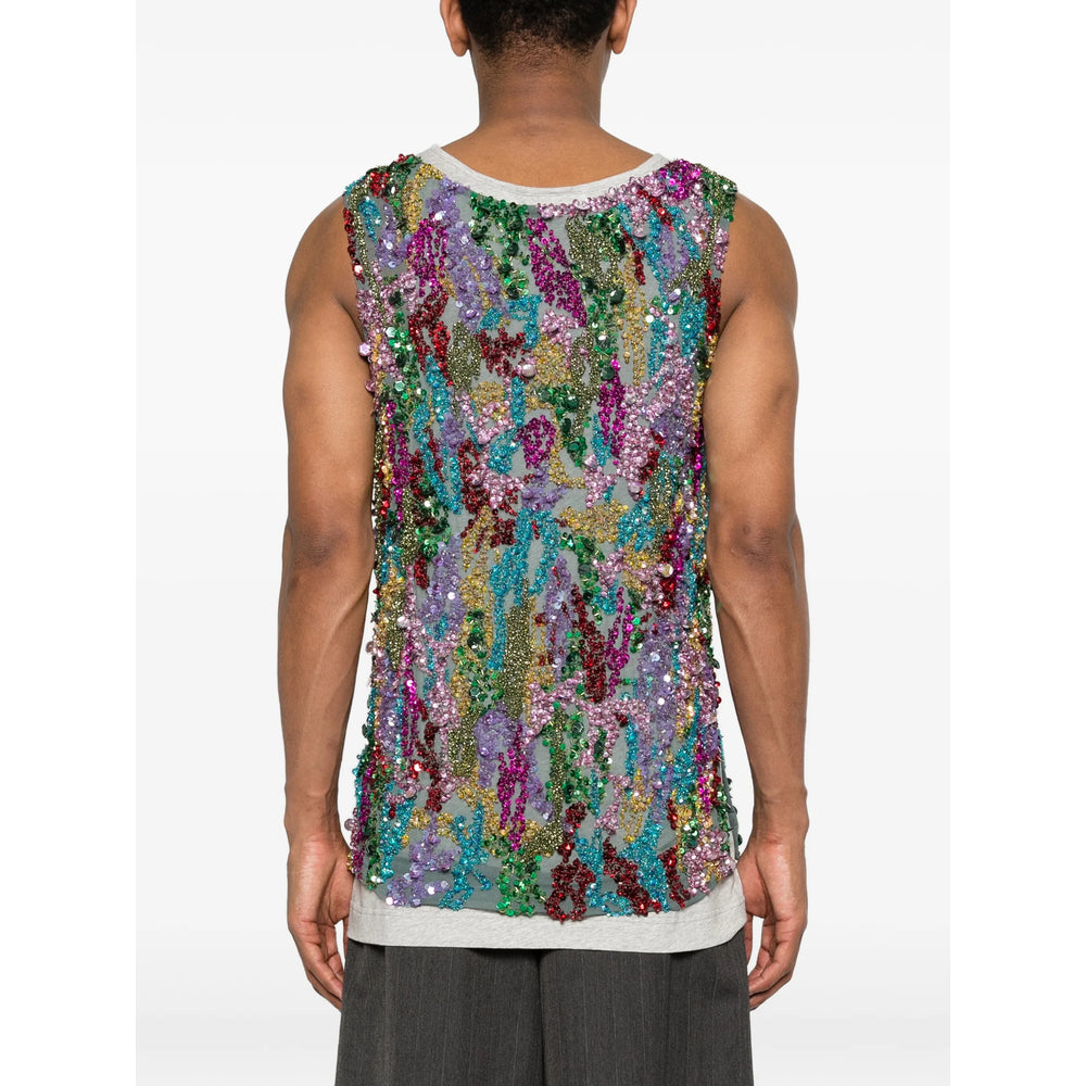 Dries Van Noten Grey T-Shirts & Vests - Vests & Tanks Men DRIES VAN NOTEN