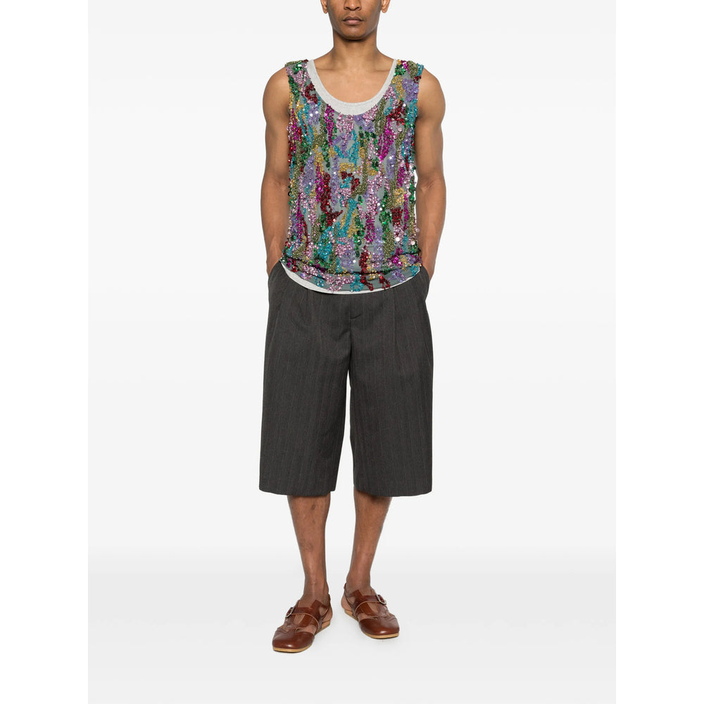 Dries Van Noten Grey T-Shirts & Vests - Vests & Tanks Men DRIES VAN NOTEN