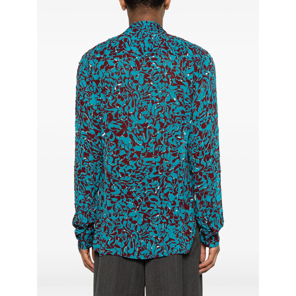 Dries Van Noten Blue Shirts Men DRIES VAN NOTEN