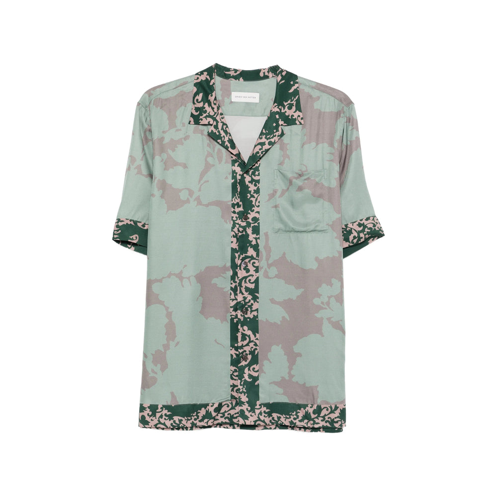Dries Van Noten Green Shirts Men DRIES VAN NOTEN