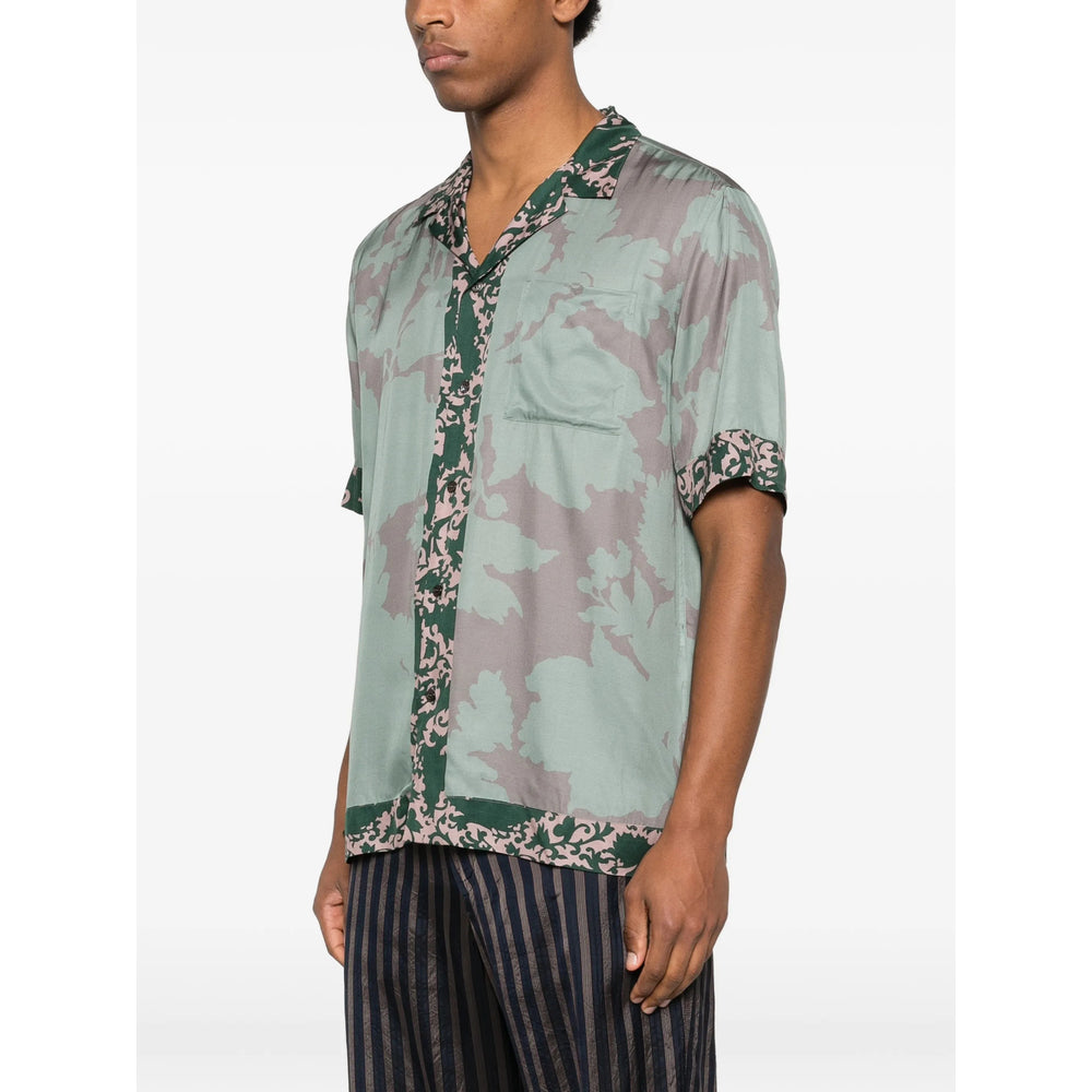 Dries Van Noten Green Shirts Men DRIES VAN NOTEN