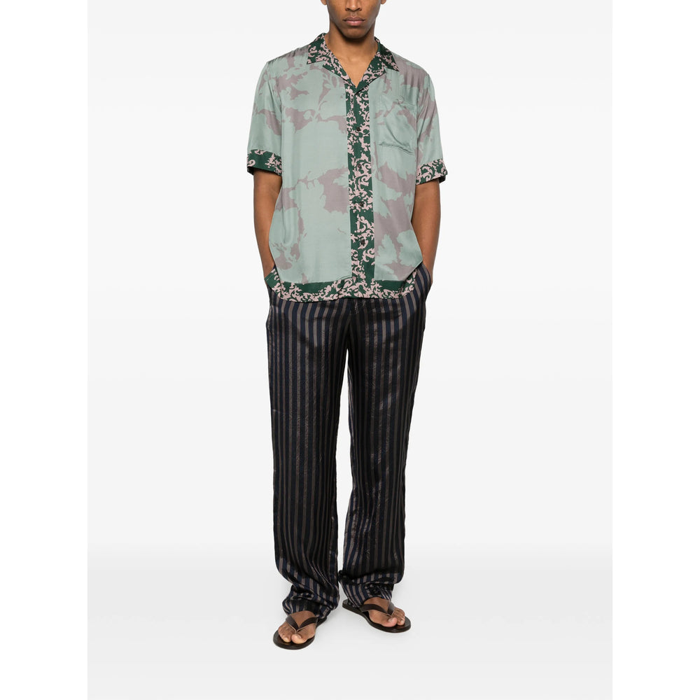 Dries Van Noten Green Shirts Men DRIES VAN NOTEN