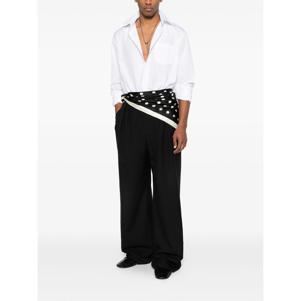Dries Van Noten Black Trousers - Tailored Trousers Men DRIES VAN NOTEN
