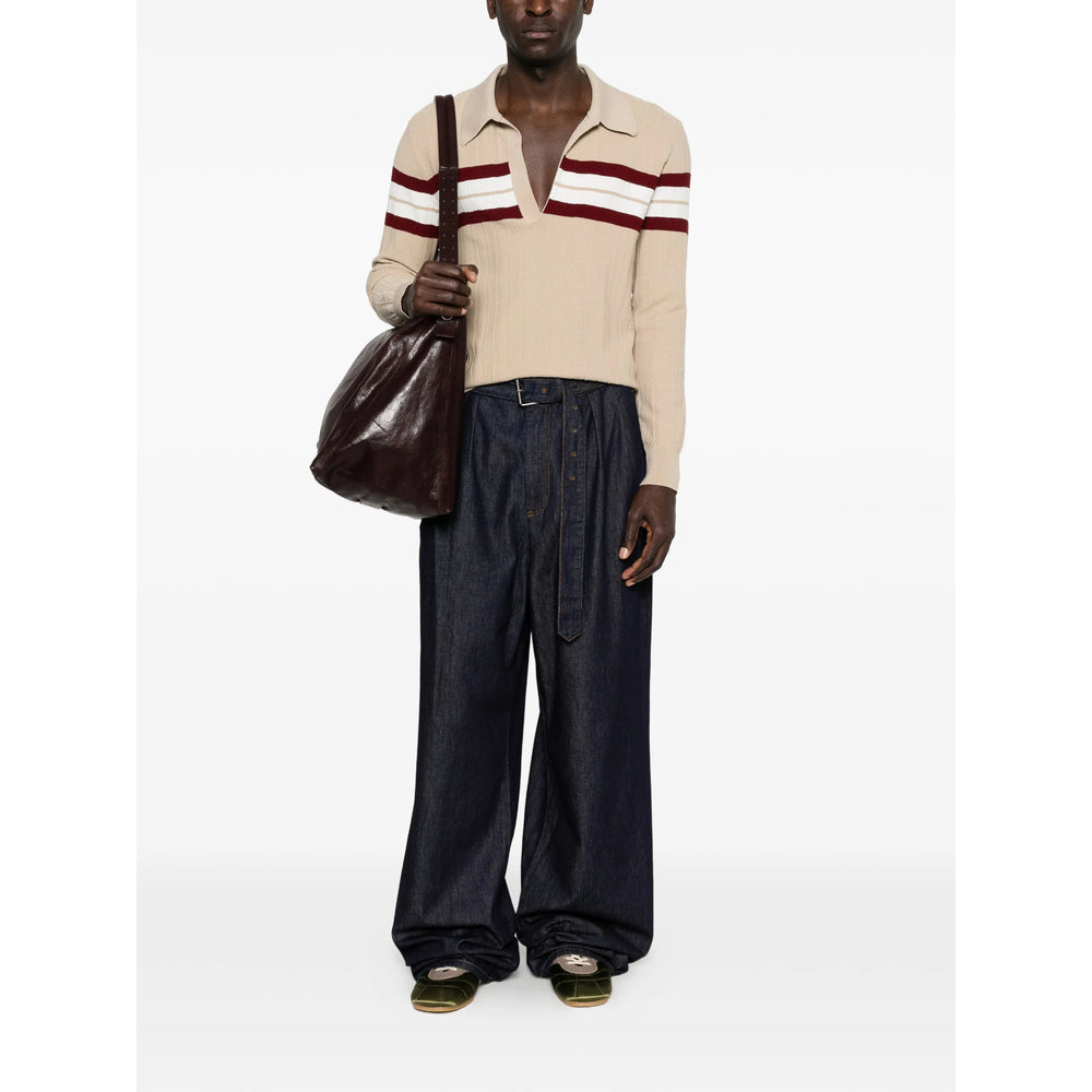 Dries Van Noten Blue Denim - Wide-Leg Jeans Men DRIES VAN NOTEN