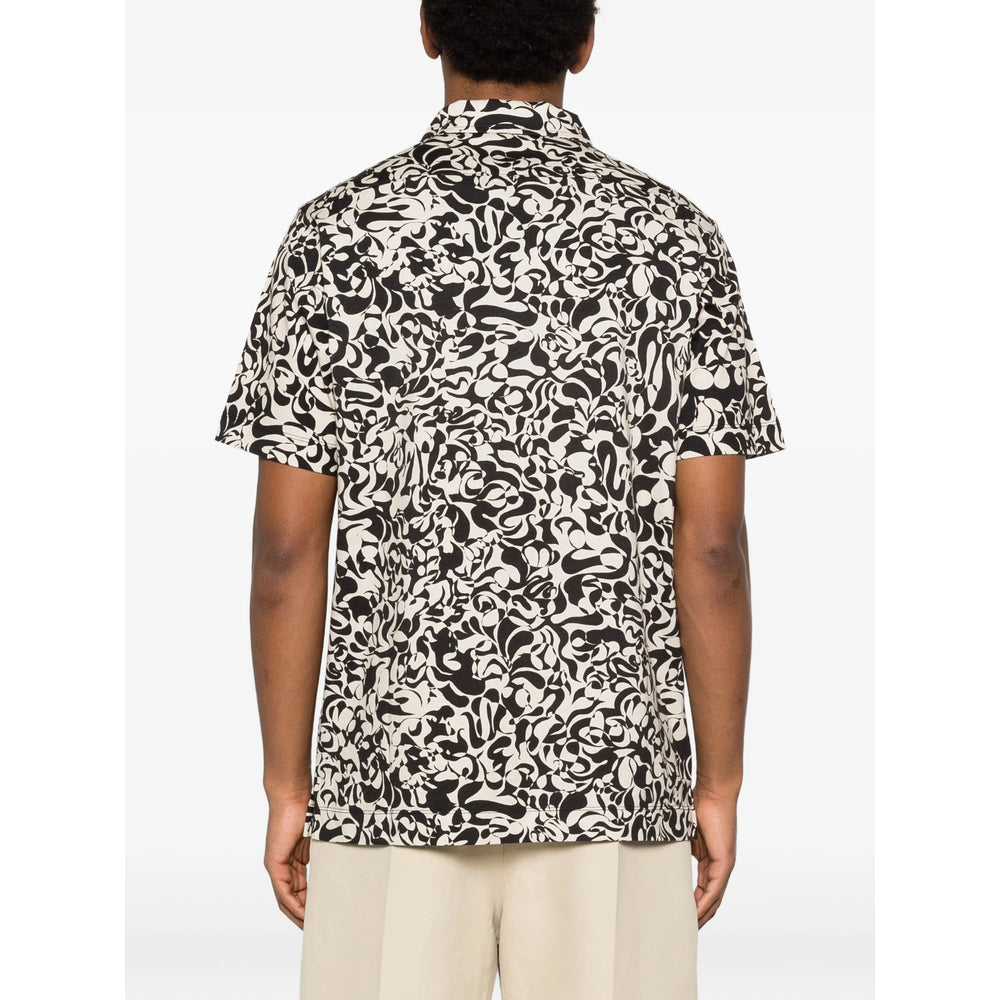 Dries Van Noten Black Polo Shirts Men DRIES VAN NOTEN