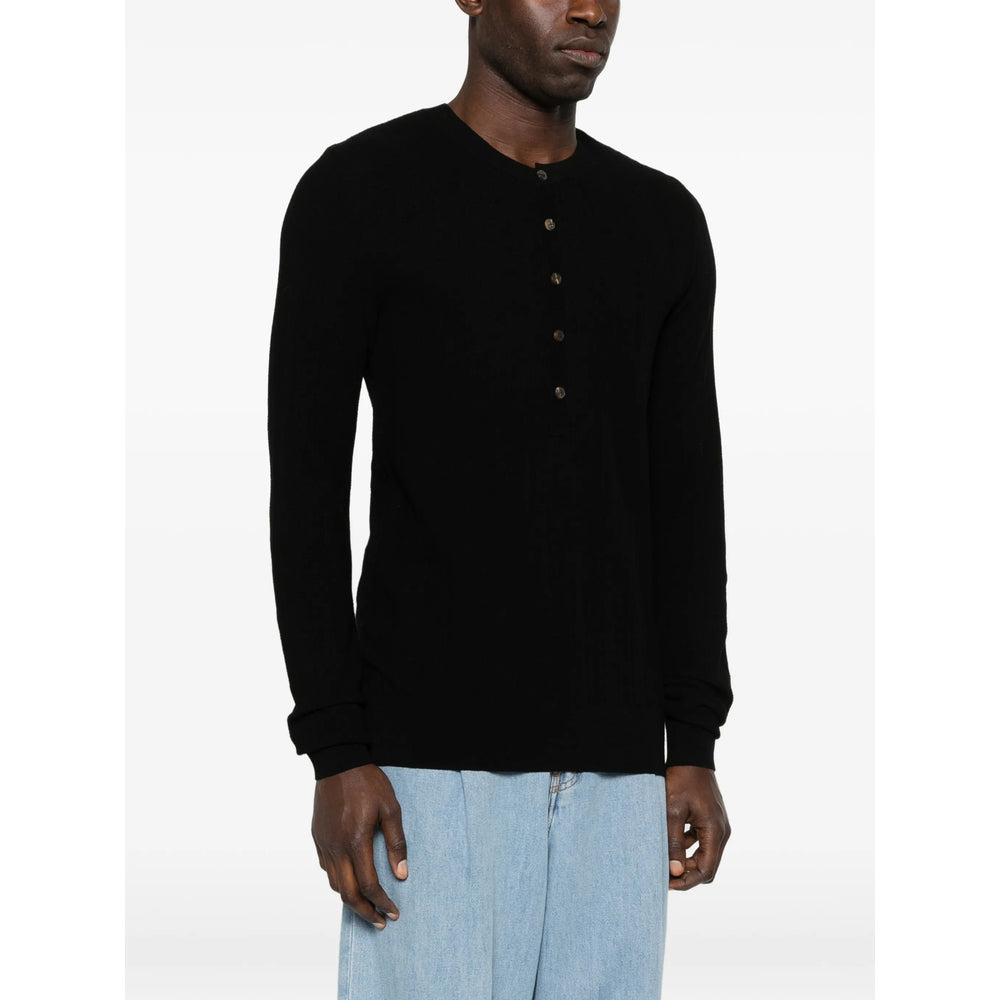Dries Van Noten Black Polo Shirts Men DRIES VAN NOTEN