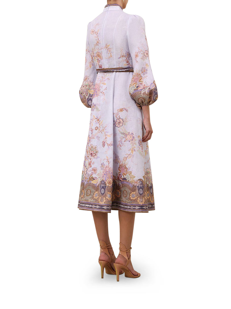 Zimmermann Women Midi Linen Dress With Buttons ZIMMERMANN