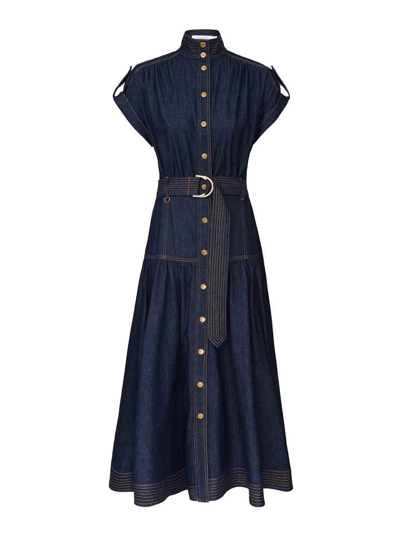Zimmermann Women Midi Denim Dress ZIMMERMANN