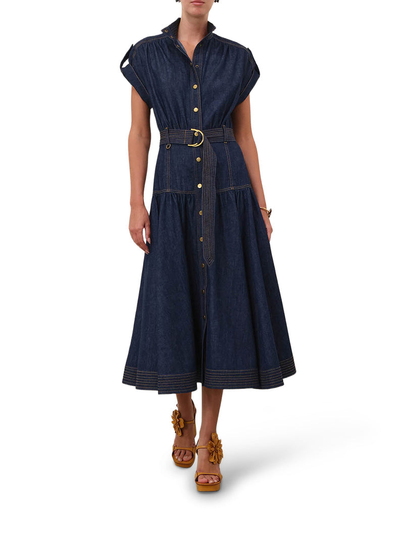 Zimmermann Women Midi Denim Dress ZIMMERMANN