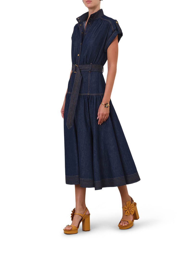 Zimmermann Women Midi Denim Dress ZIMMERMANN
