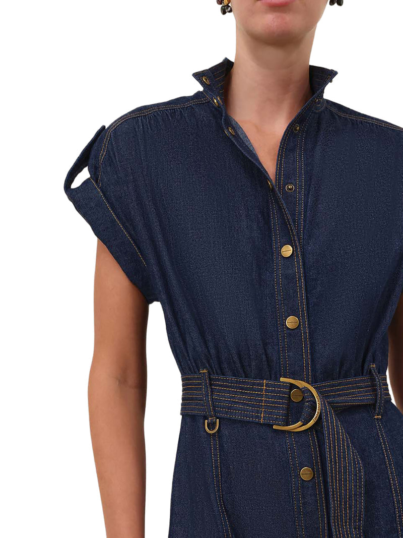 Zimmermann Women Midi Denim Dress ZIMMERMANN