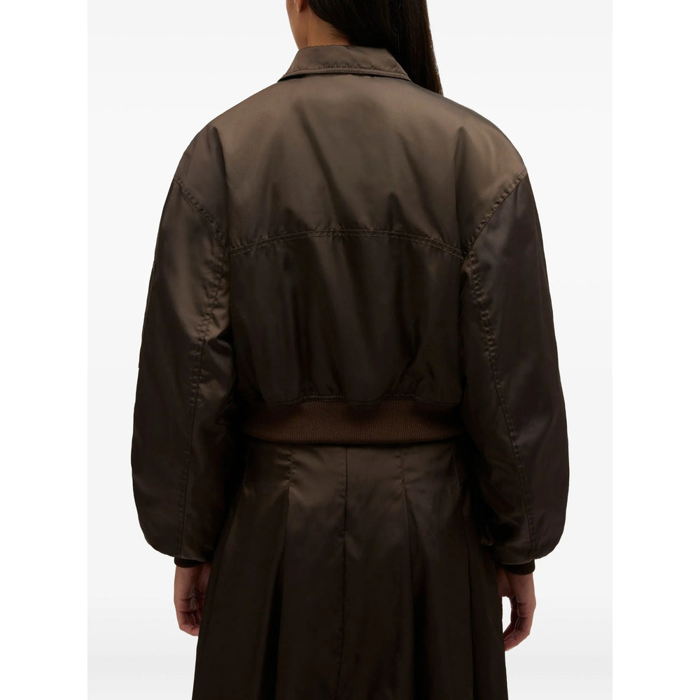 Ganni Brown Jackets - Bomber Jackets Women GANNI