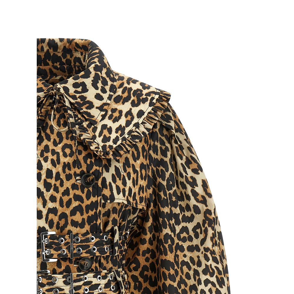 Ganni Brown Coats - Trench & Raincoats Women GANNI