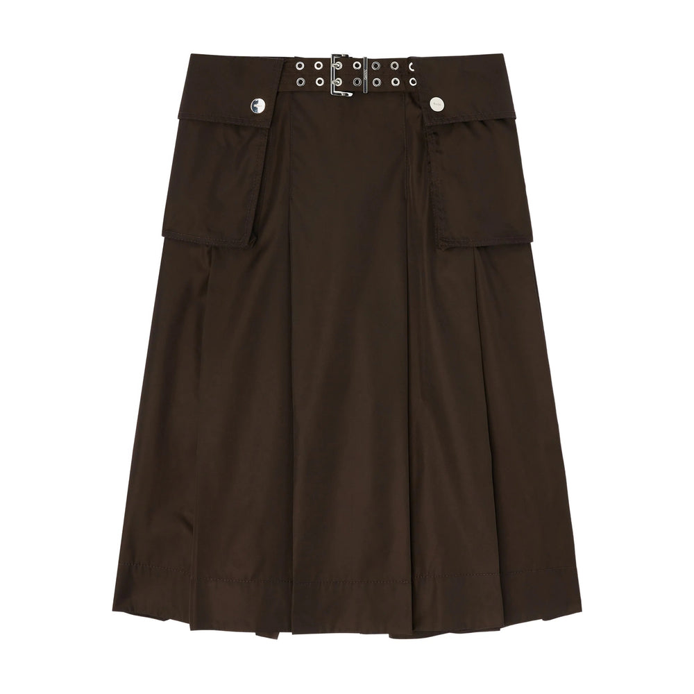 Ganni Brown Skirts - A-Line Skirts Women GANNI