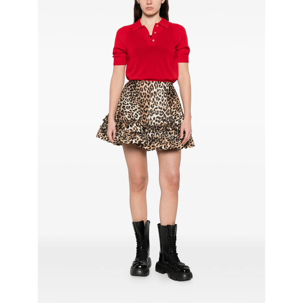Ganni Brown Skirts - A-Line Skirts Women GANNI