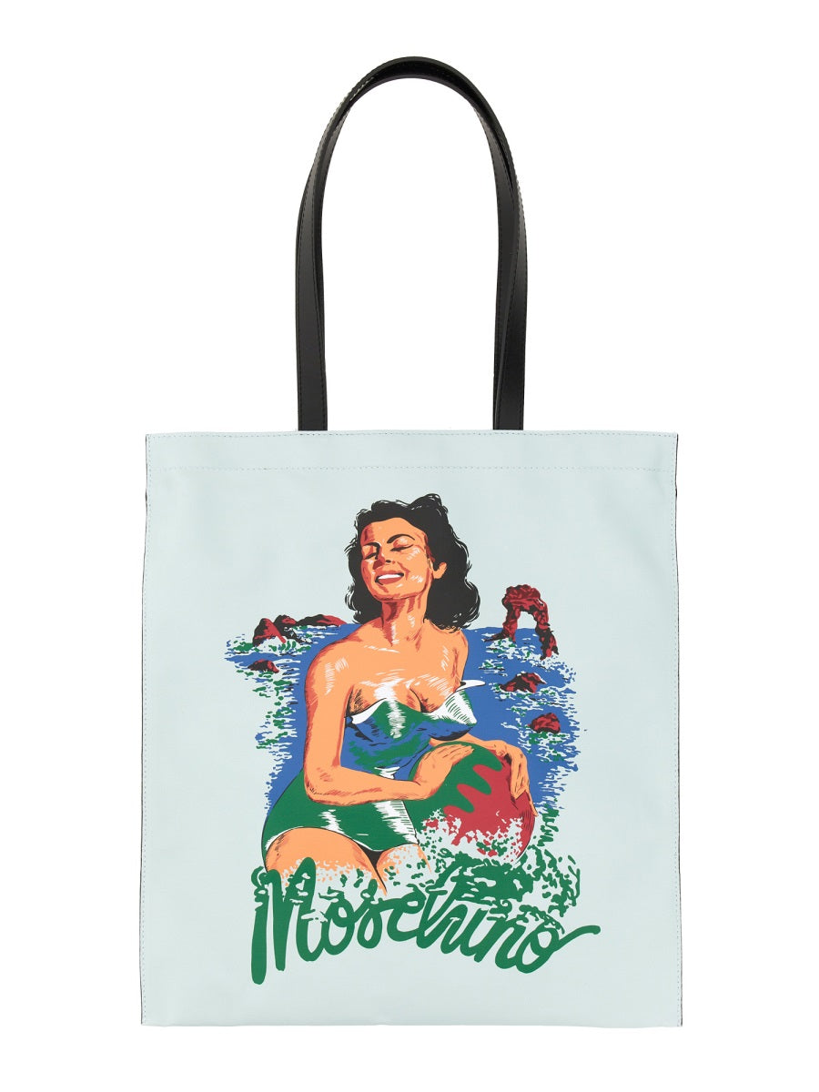 Moschino Men Hawaiian Print Tote Bag MOSCHINO