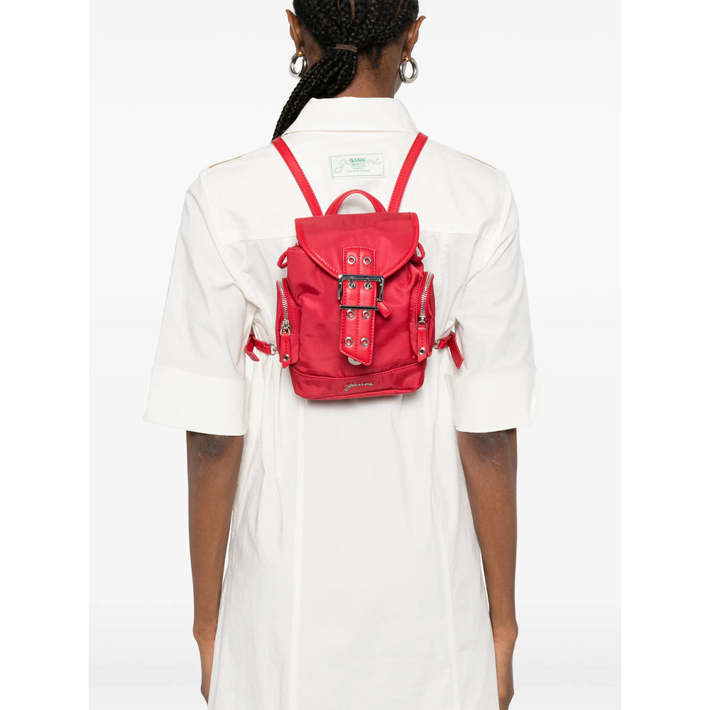 Ganni Red Backpacks Women GANNI