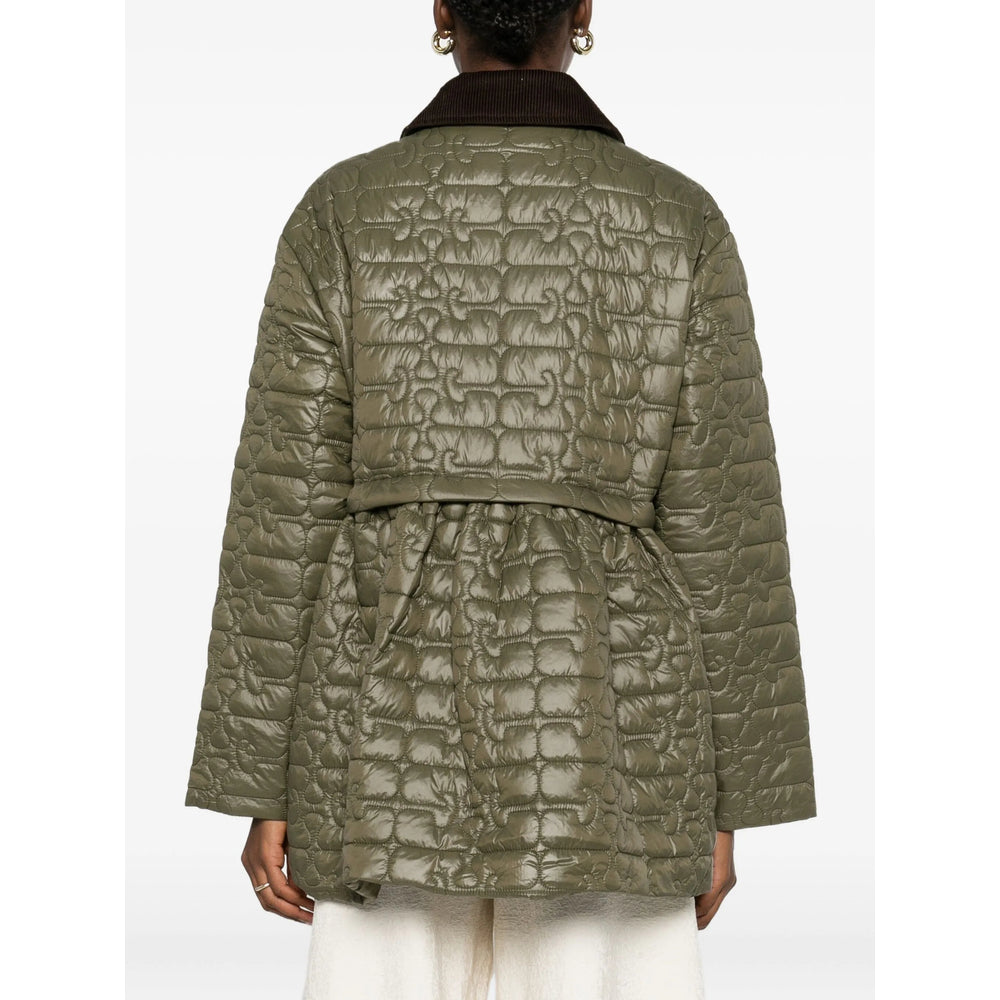 Ganni Green Jackets - Puffer Jackets Women GANNI