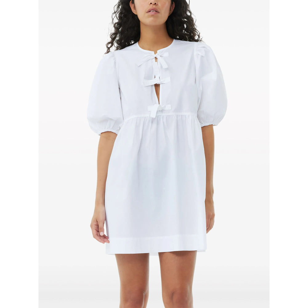 Ganni White Dresses - Day Dresses Women GANNI