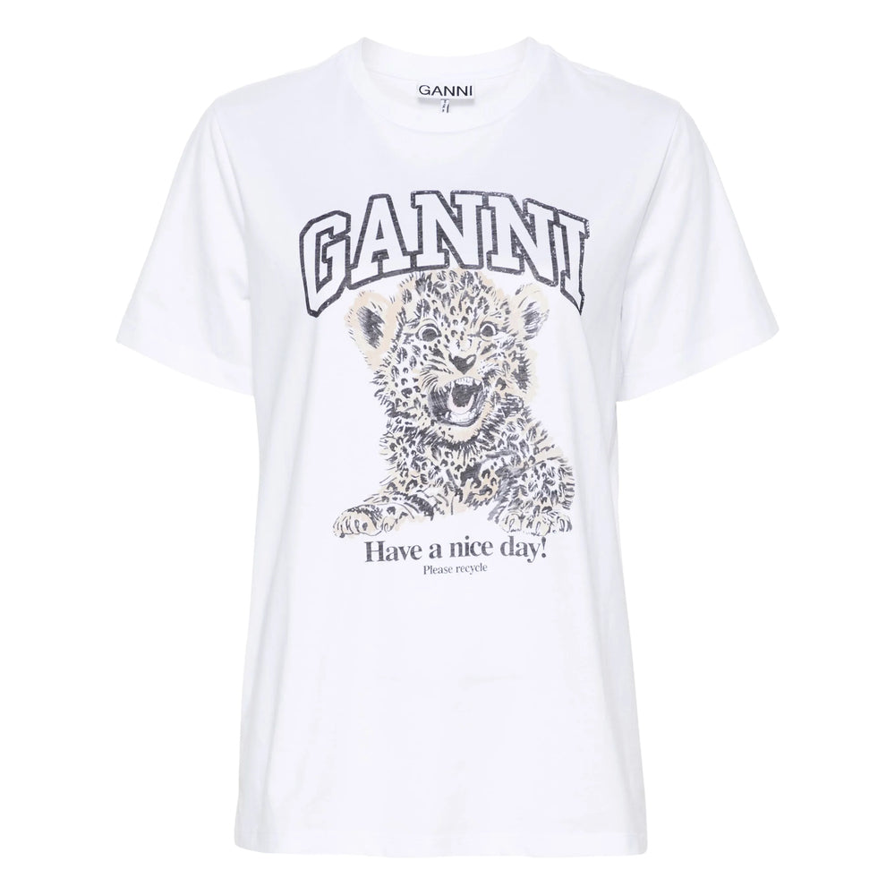 Ganni Grey Tops - T-Shirts & Jerseys Women GANNI