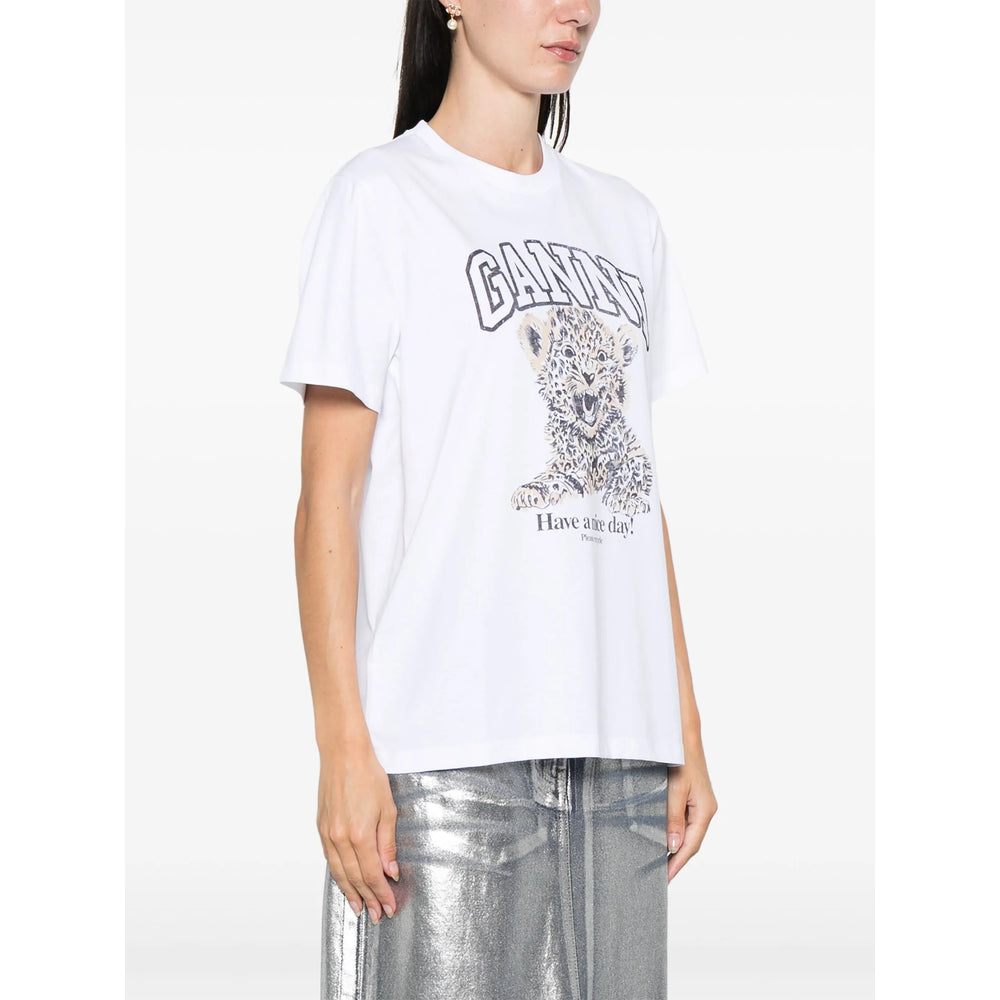 Ganni Grey Tops - T-Shirts & Jerseys Women GANNI