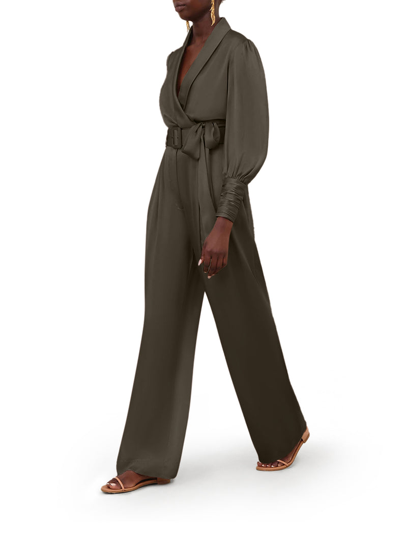 Zimmermann Women Wide Leg Trousers With Silk Belt And Darts ZIMMERMANN