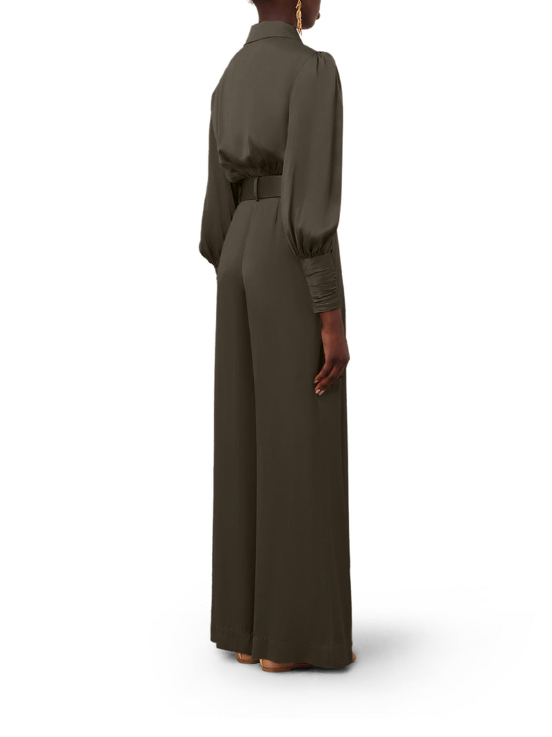 Zimmermann Women Wide Leg Trousers With Silk Belt And Darts ZIMMERMANN