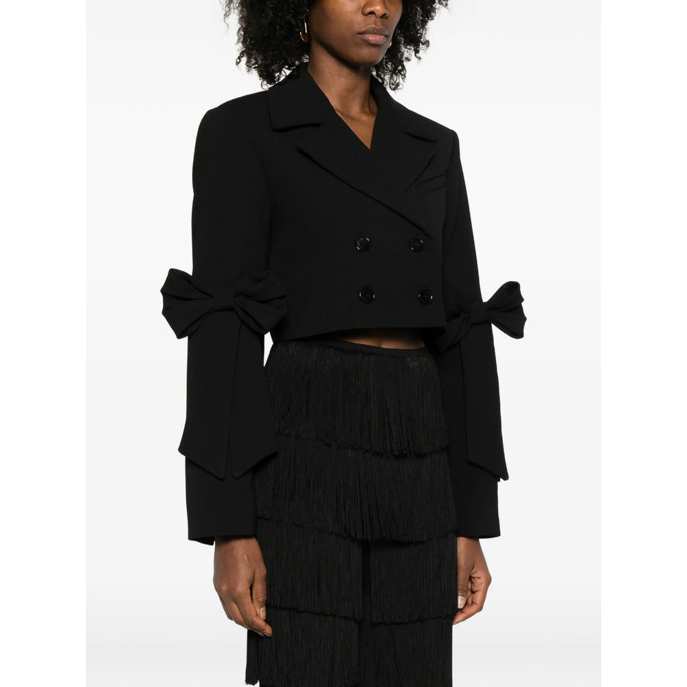 Ganni Black Jackets - Cropped Jackets Women GANNI