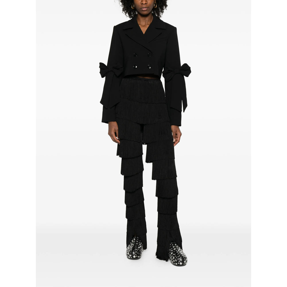 Ganni Black Jackets - Cropped Jackets Women GANNI
