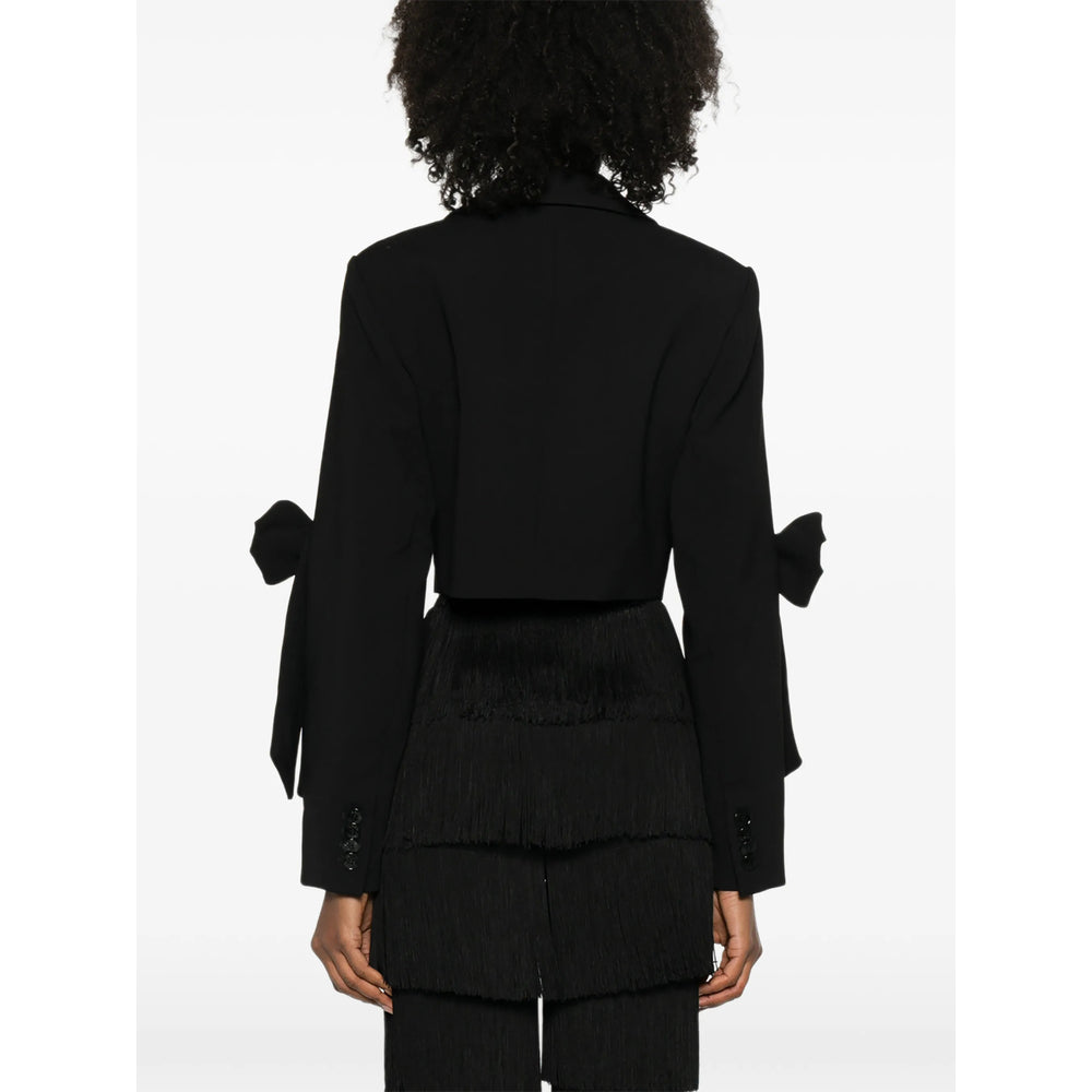 Ganni Black Jackets - Cropped Jackets Women GANNI