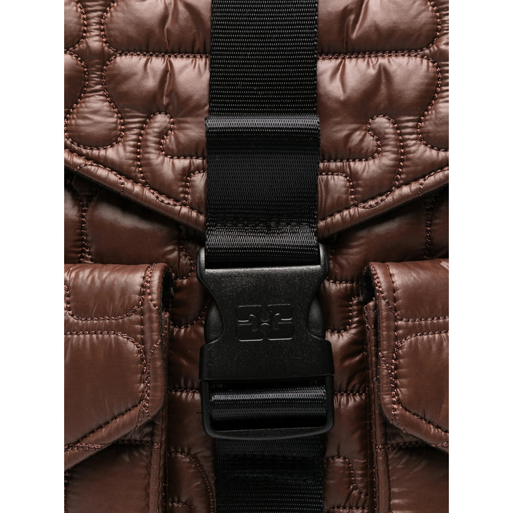 Ganni Brown Backpacks Women GANNI