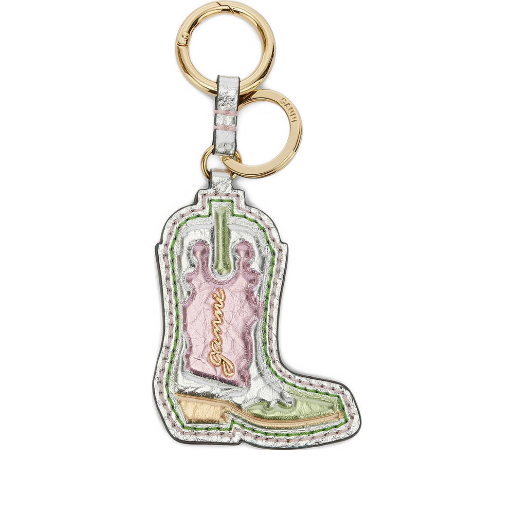 Ganni Silver Keyrings & Chains Women GANNI
