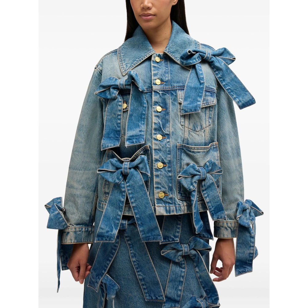 Ganni Blue Jackets - Denim Jackets Women GANNI