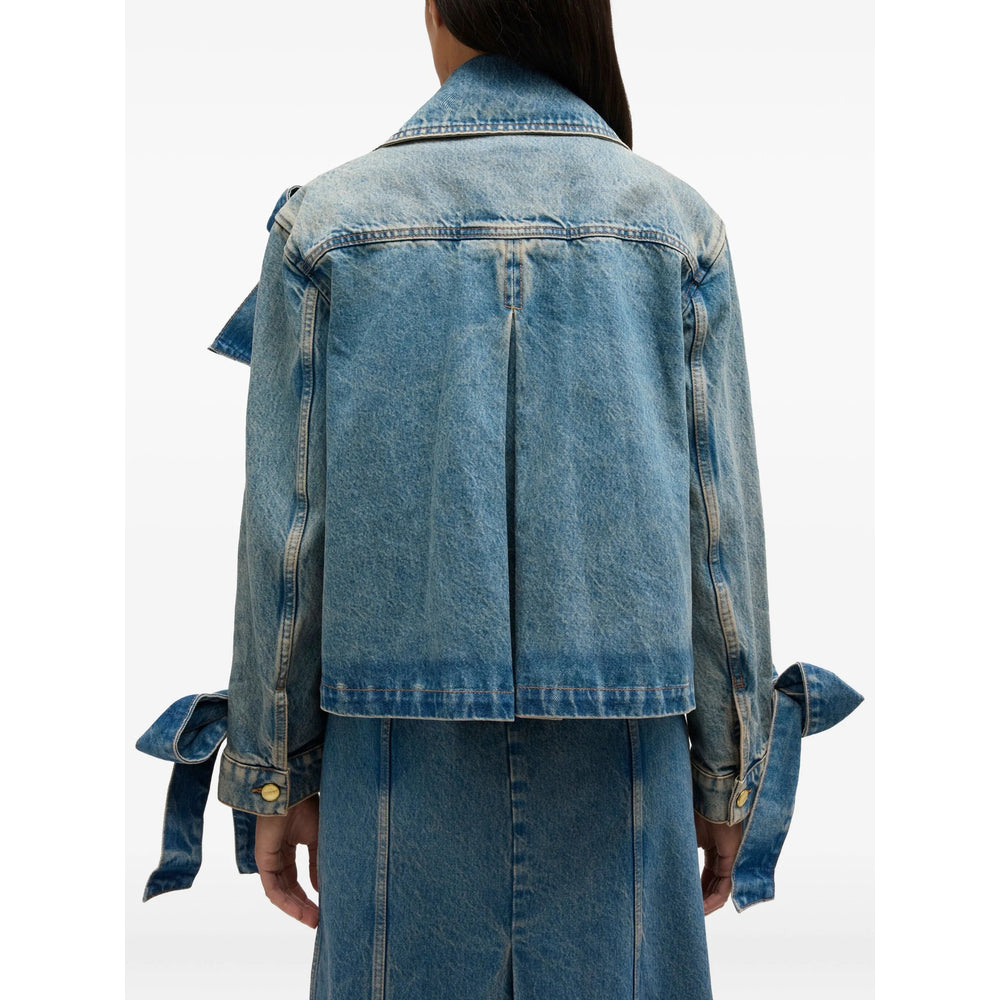 Ganni Blue Jackets - Denim Jackets Women GANNI