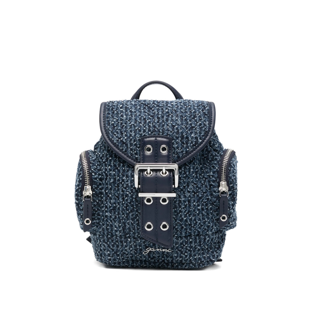 Ganni Blue Backpacks Women GANNI