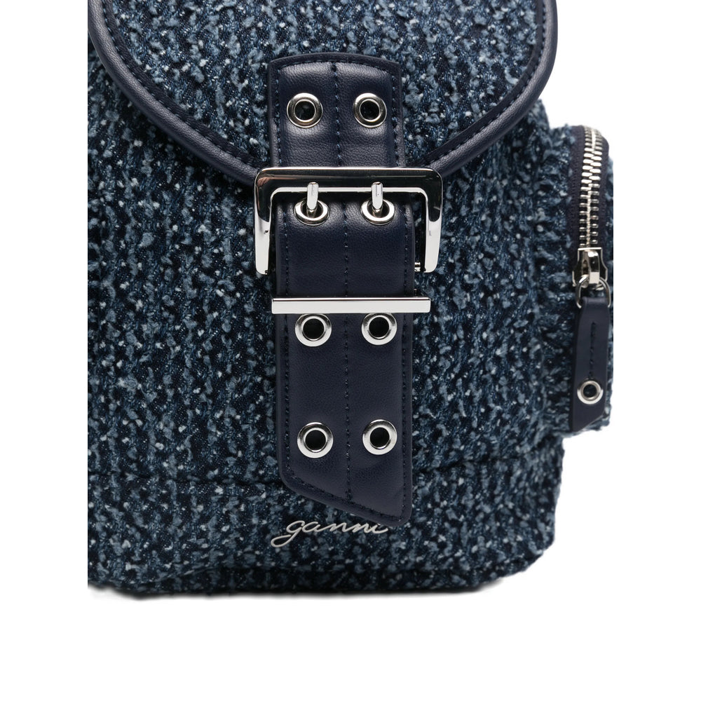 Ganni Blue Backpacks Women GANNI