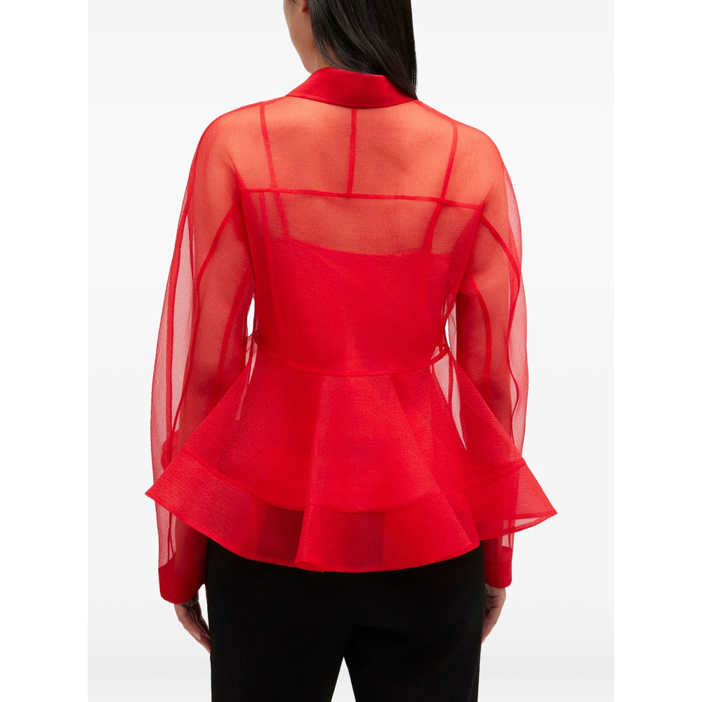 Ganni Red Tops - Shirts Women GANNI