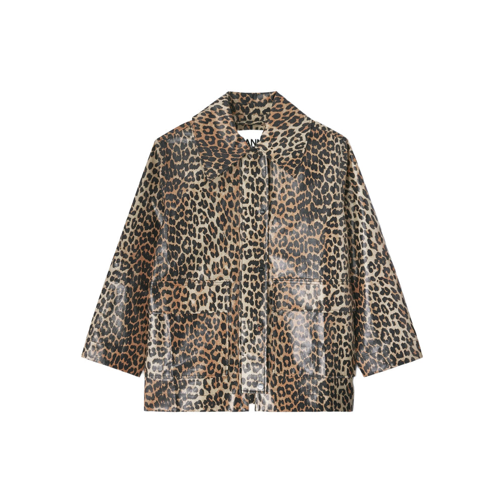 Ganni Brown Jackets - Oversized Jackets Women GANNI