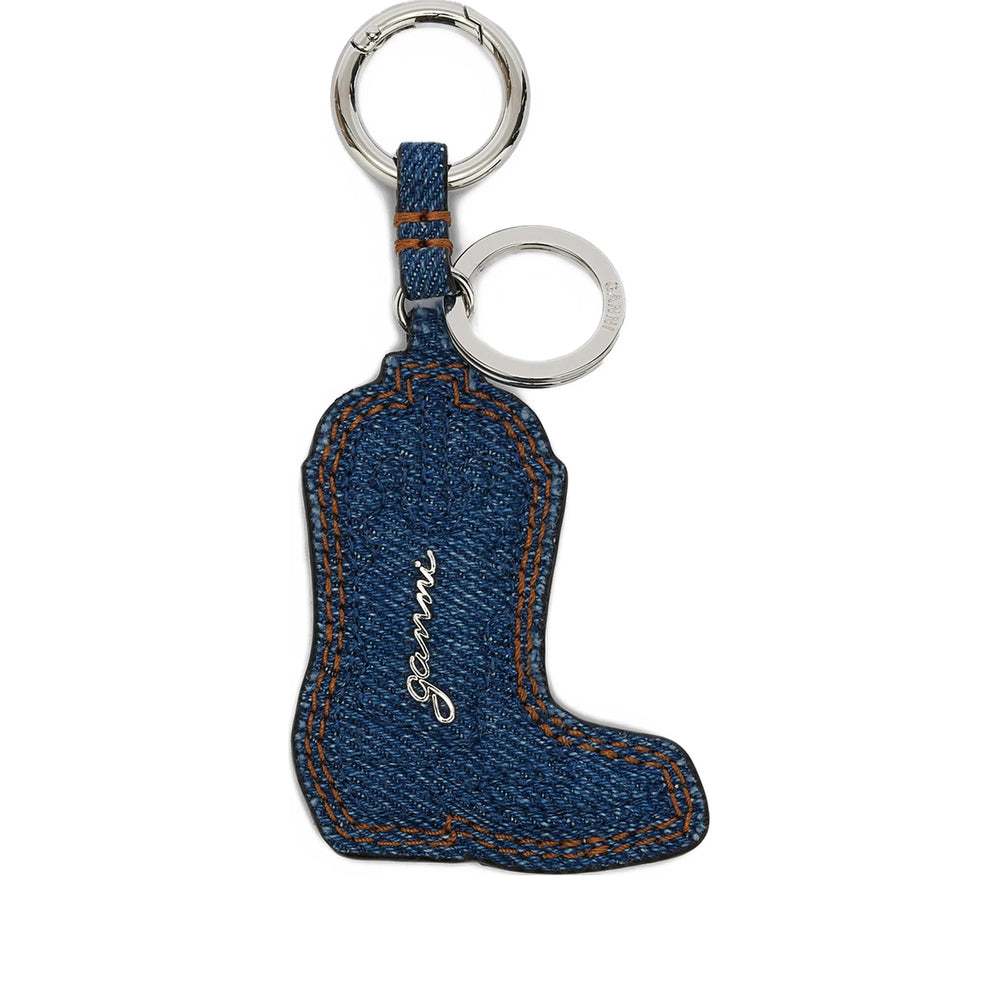 Ganni Blue Keyrings & Chains Women GANNI